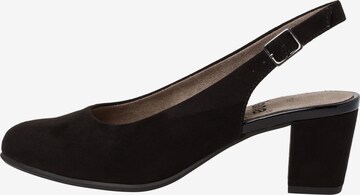 JANA Slingback pumps i svart