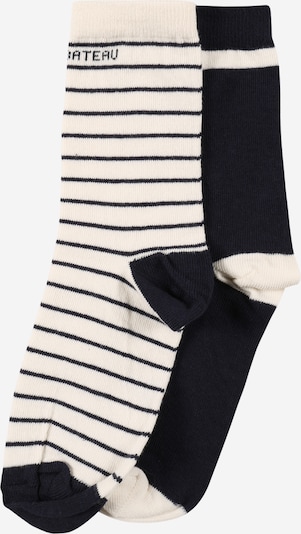 PETIT BATEAU Socken in dunkelblau / wollweiß, Produktansicht