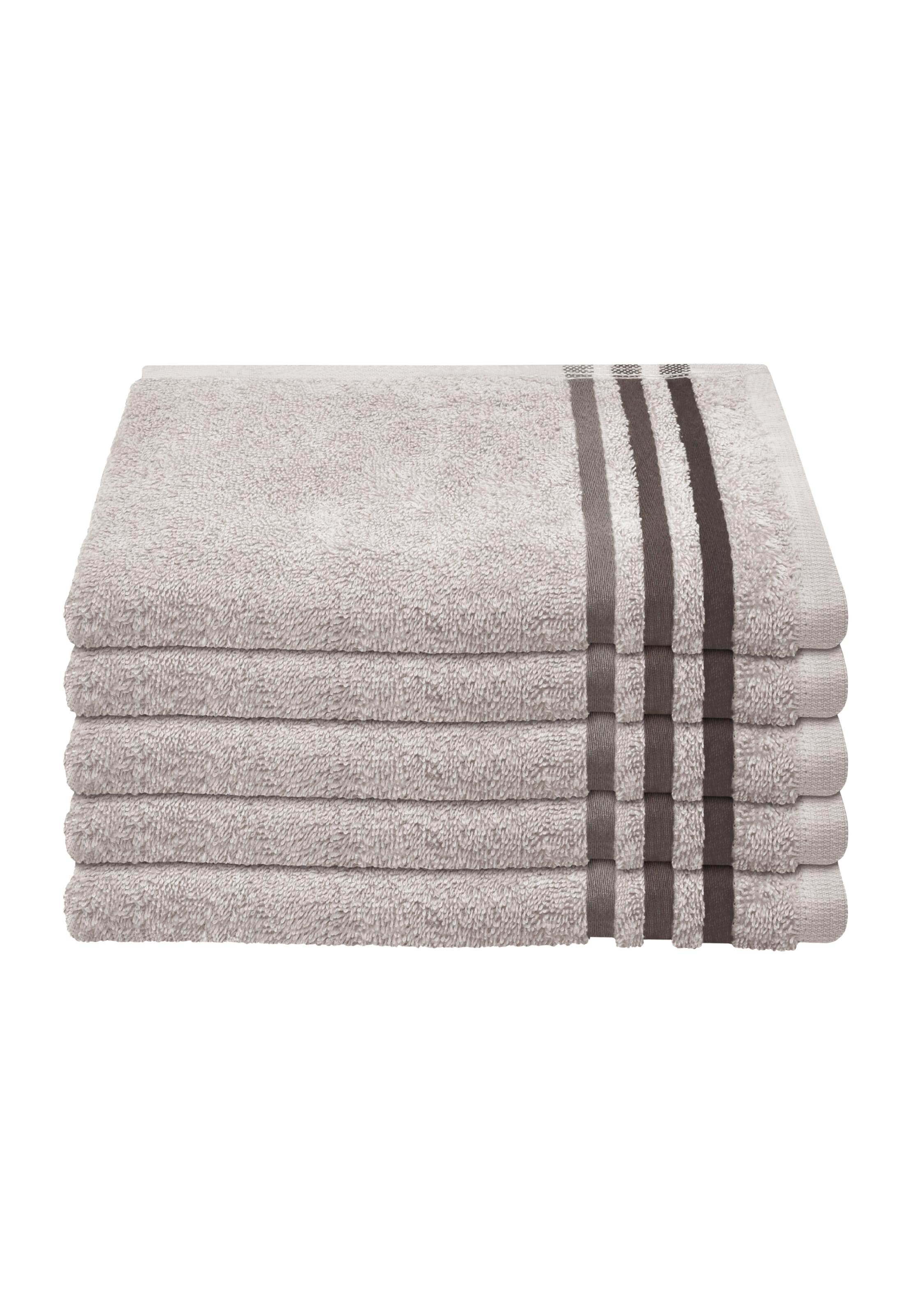 SCHIESSER Gästetücher 'Skyline Color' in Grau: Vorderseite