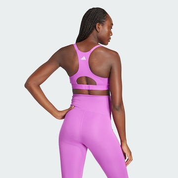 ADIDAS PERFORMANCE Bustier Sport bh 'Powerimpact Luxe' in Lila