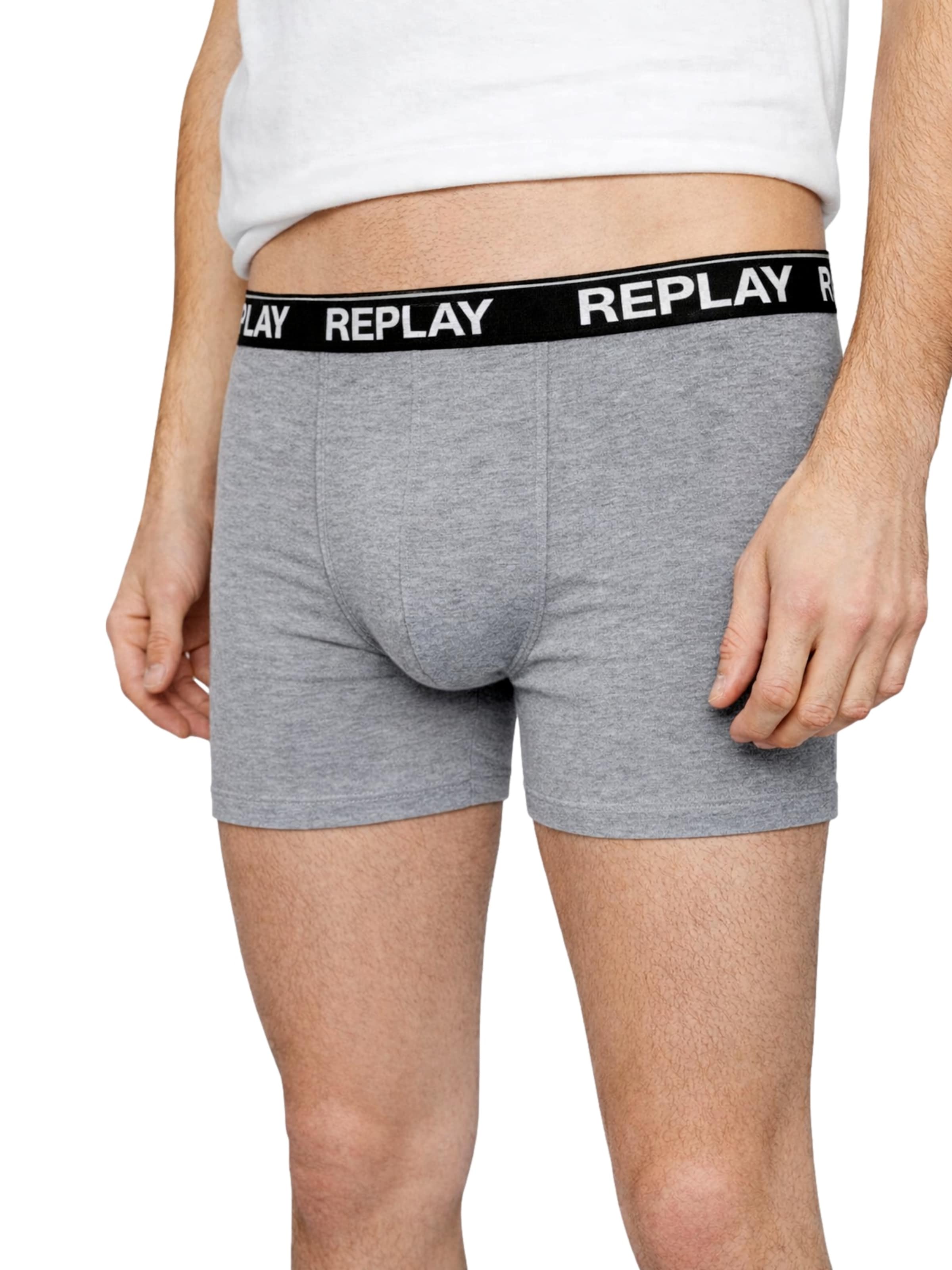 REPLAY Boxershorts in Grijs: voorkant