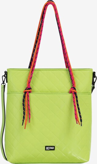 myMo ATHLSR Shopper 'Duilio' en azul oscuro / verde claro / naranja / rosa, Vista del producto