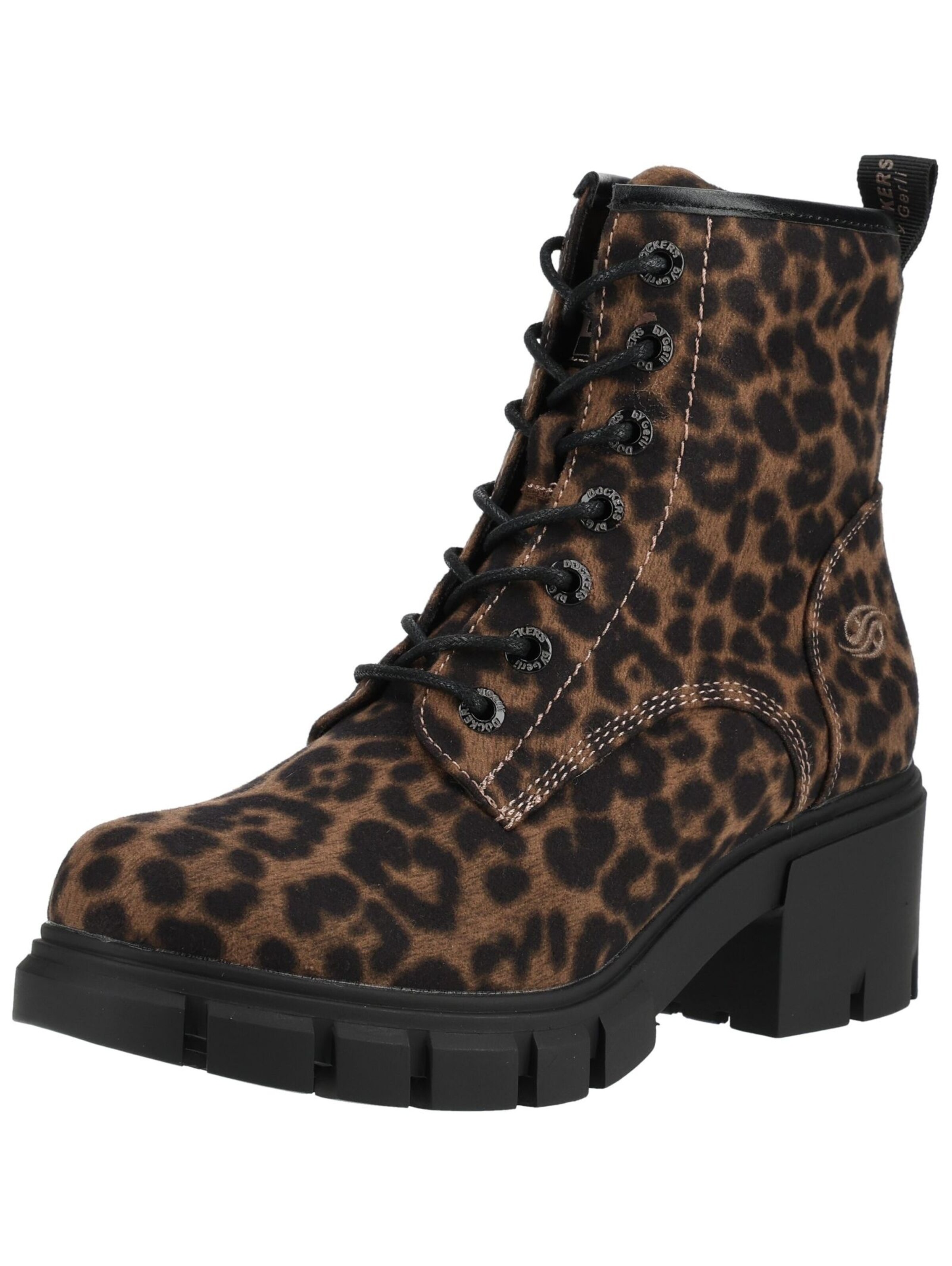 Dockers by Gerli Lace-Up Ankle Boots in Black: front