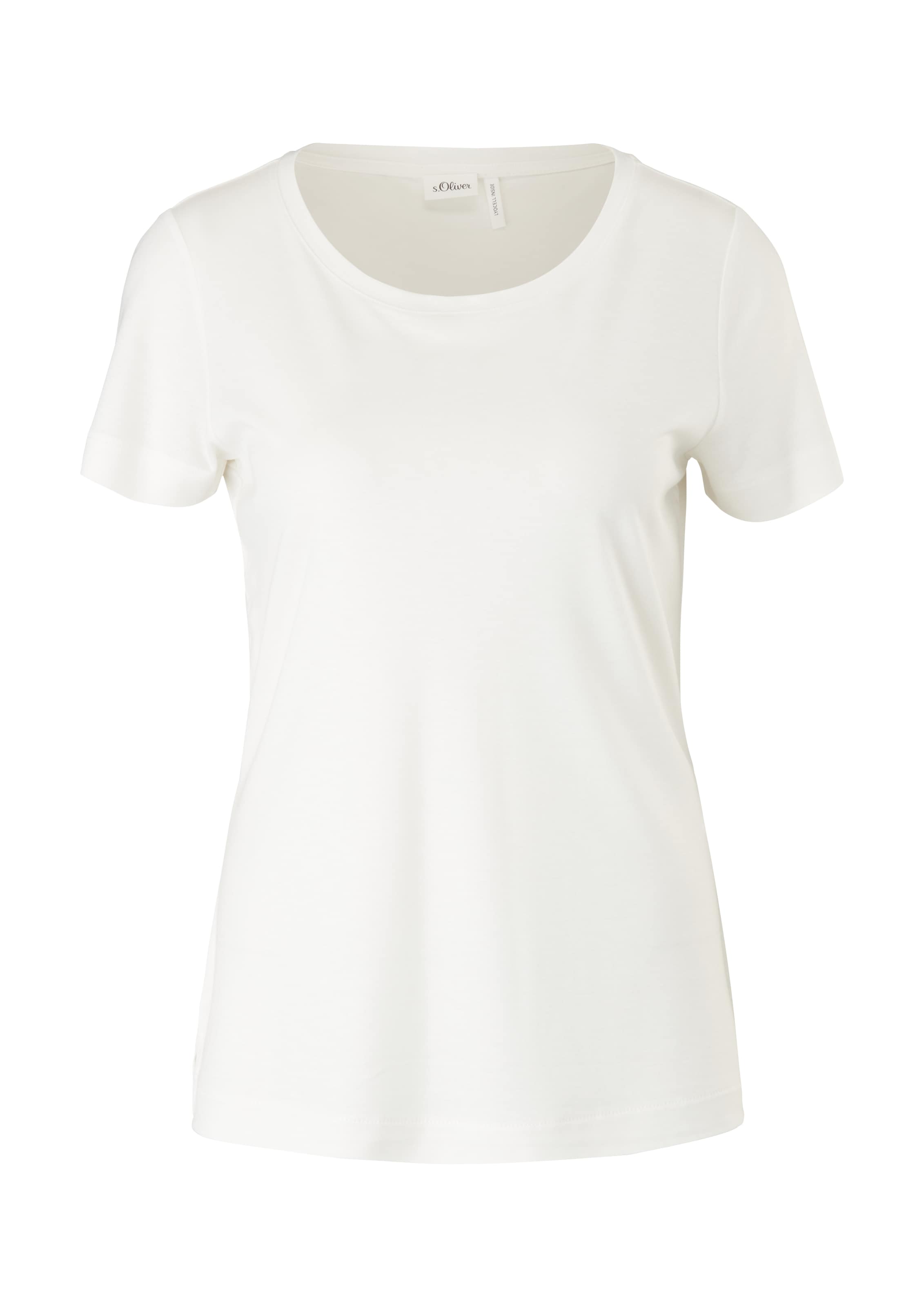 T-shirt s.Oliver BLACK LABEL en blanc : devant