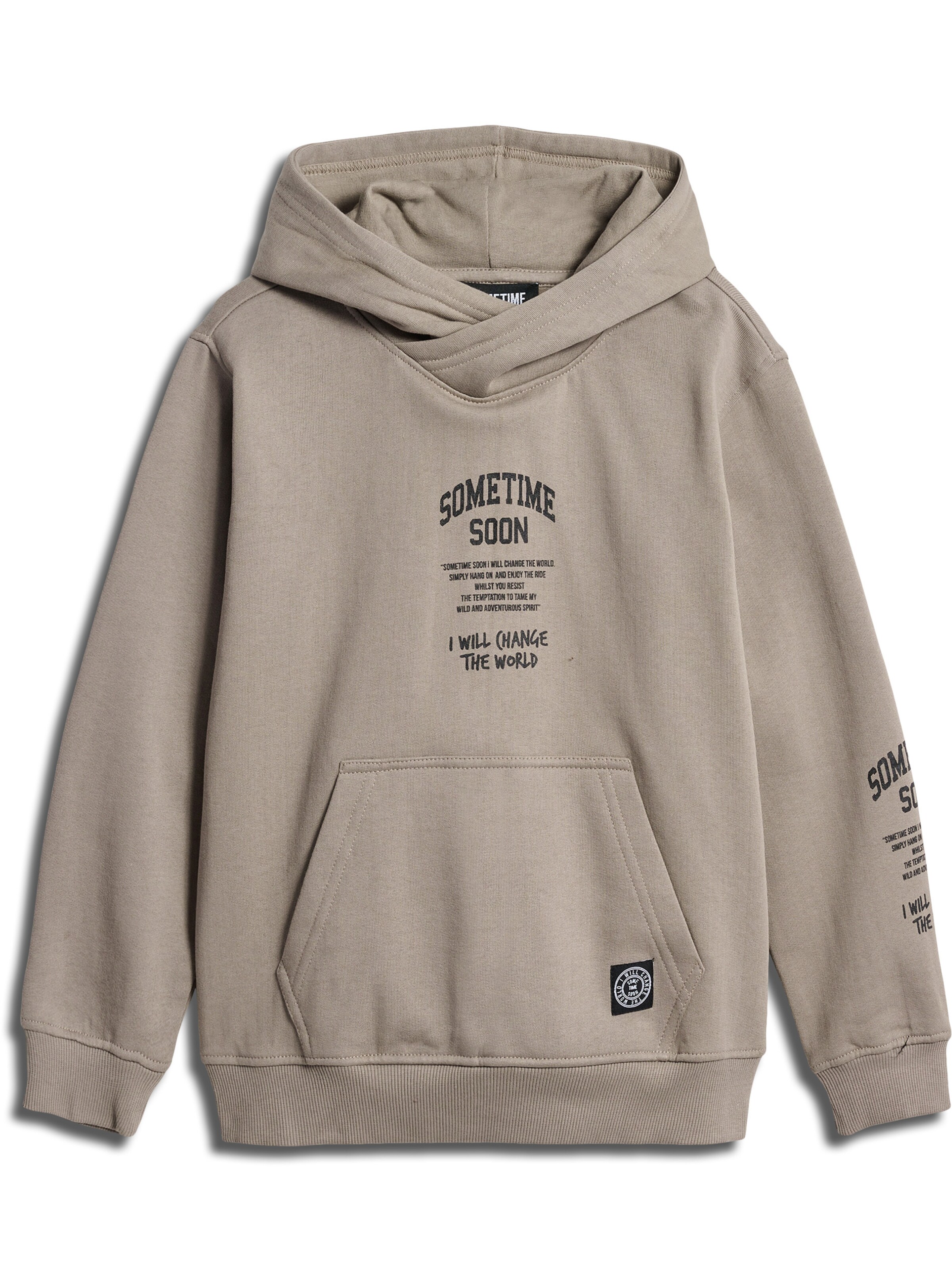 SOMETIME SOON Sweatshirt 'Dimas' i beige: forside