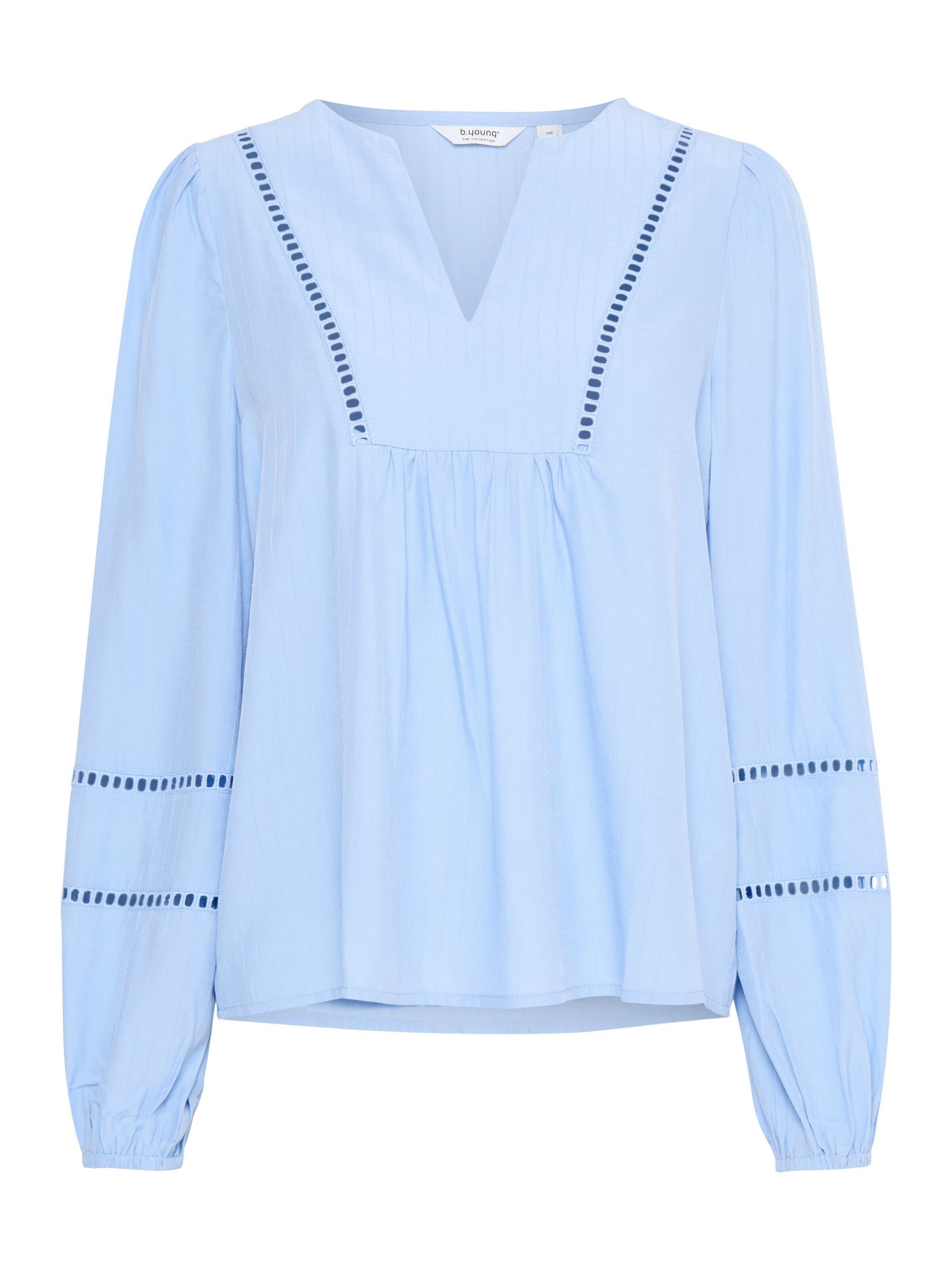 b.young Bluse 'Ilvilya' in Blau: Vorderseite