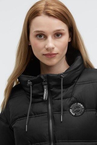 Soccx Winter Jacket in Black: front