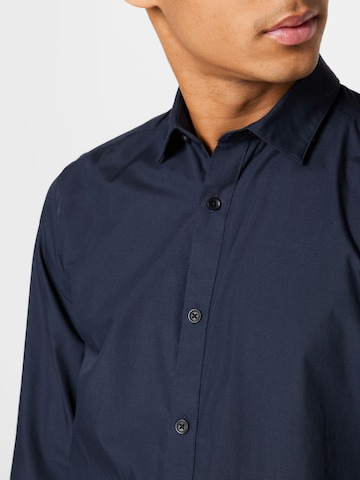 Only & Sons Slim fit Button Up Shirt 'Sane' in Blue