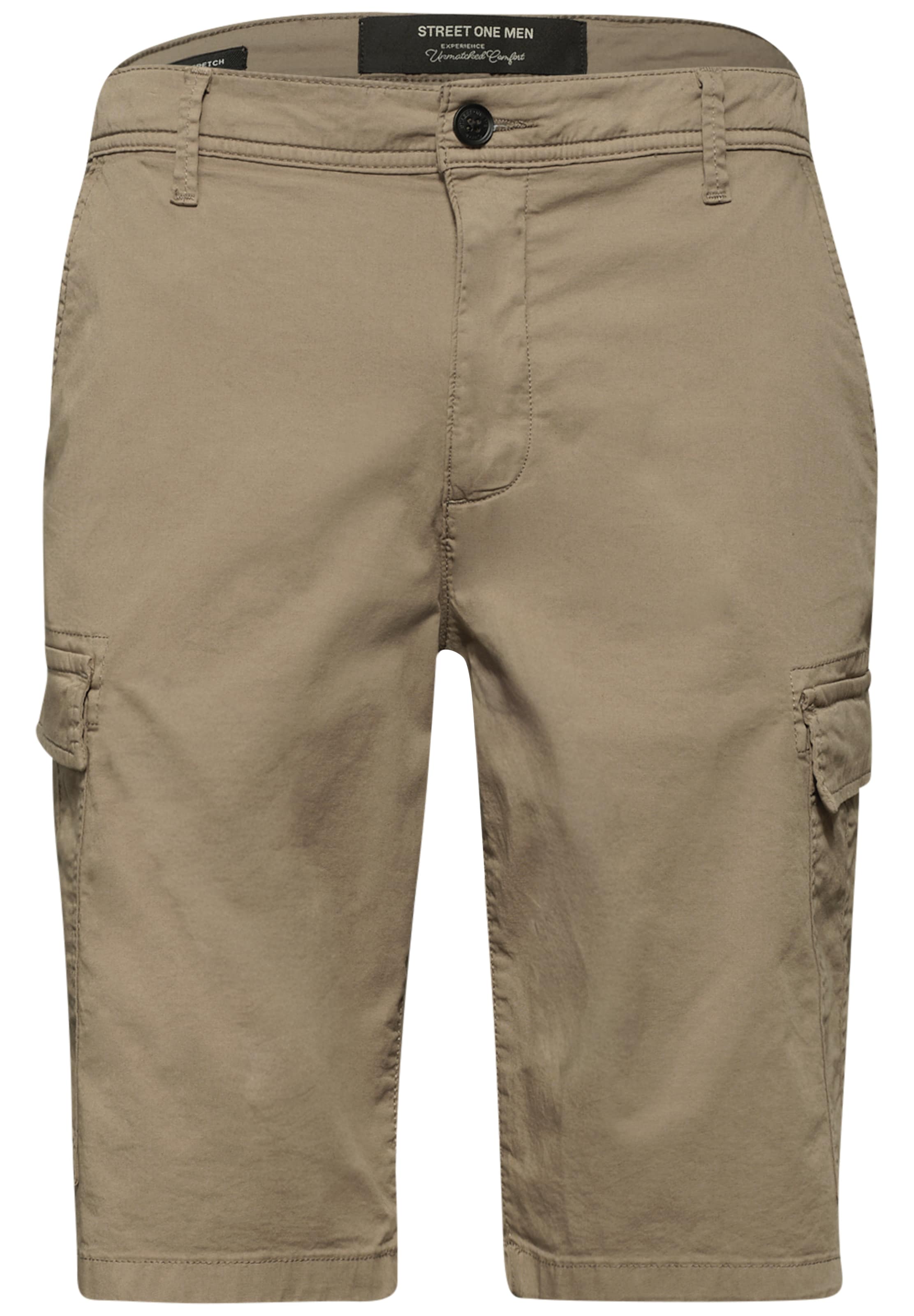 Street One MEN Shorts in Beige: Vorderseite