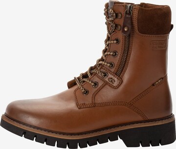 CAMEL ACTIVE Lace-Up Ankle Boots in Brown: front