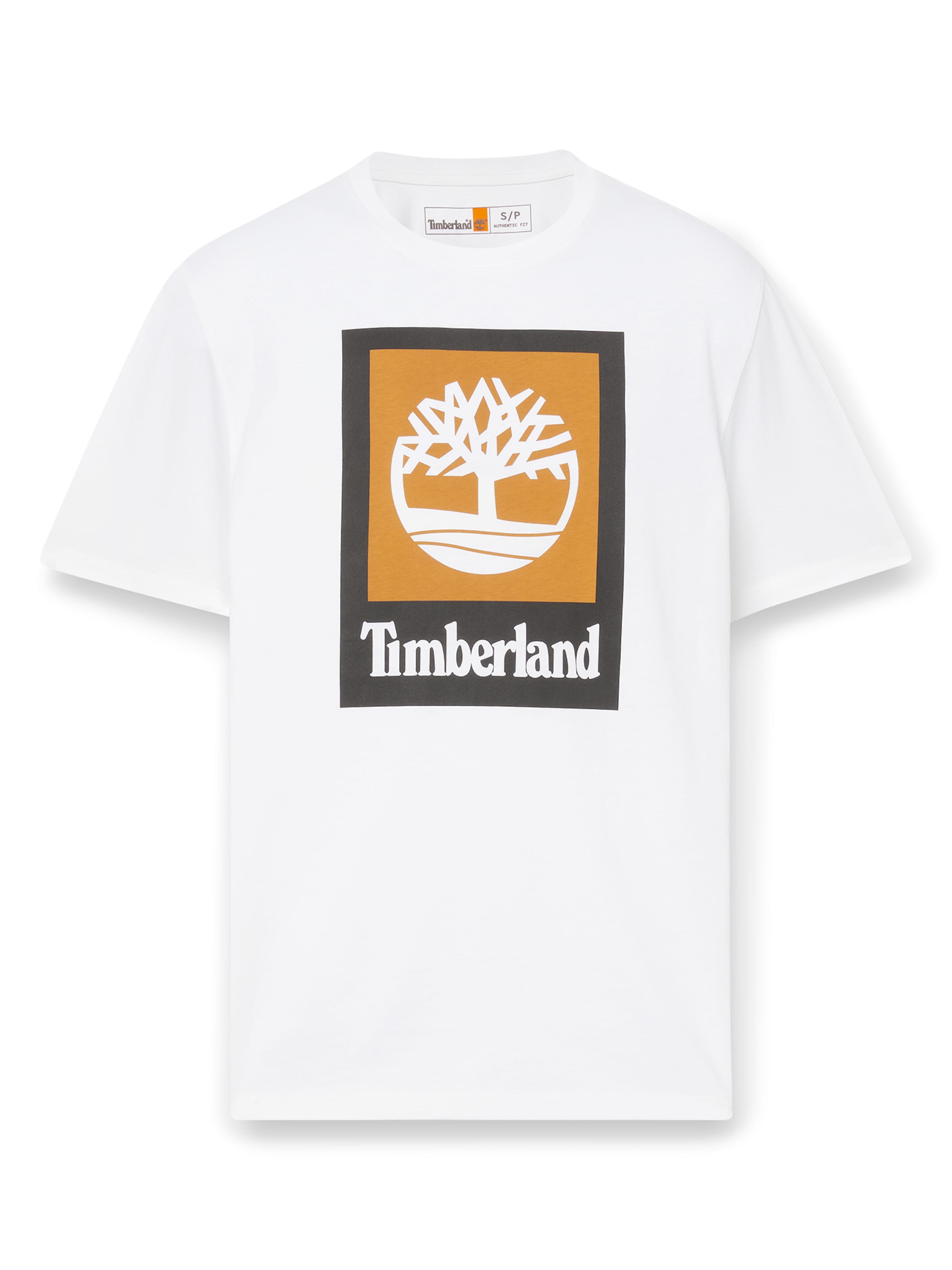 TIMBERLAND Тениска в бяло: отпред