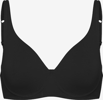 Reggiseno 'Cotton Bügel BH ohne Pads' di cfab (formerly creamy fabrics) in nero: frontale