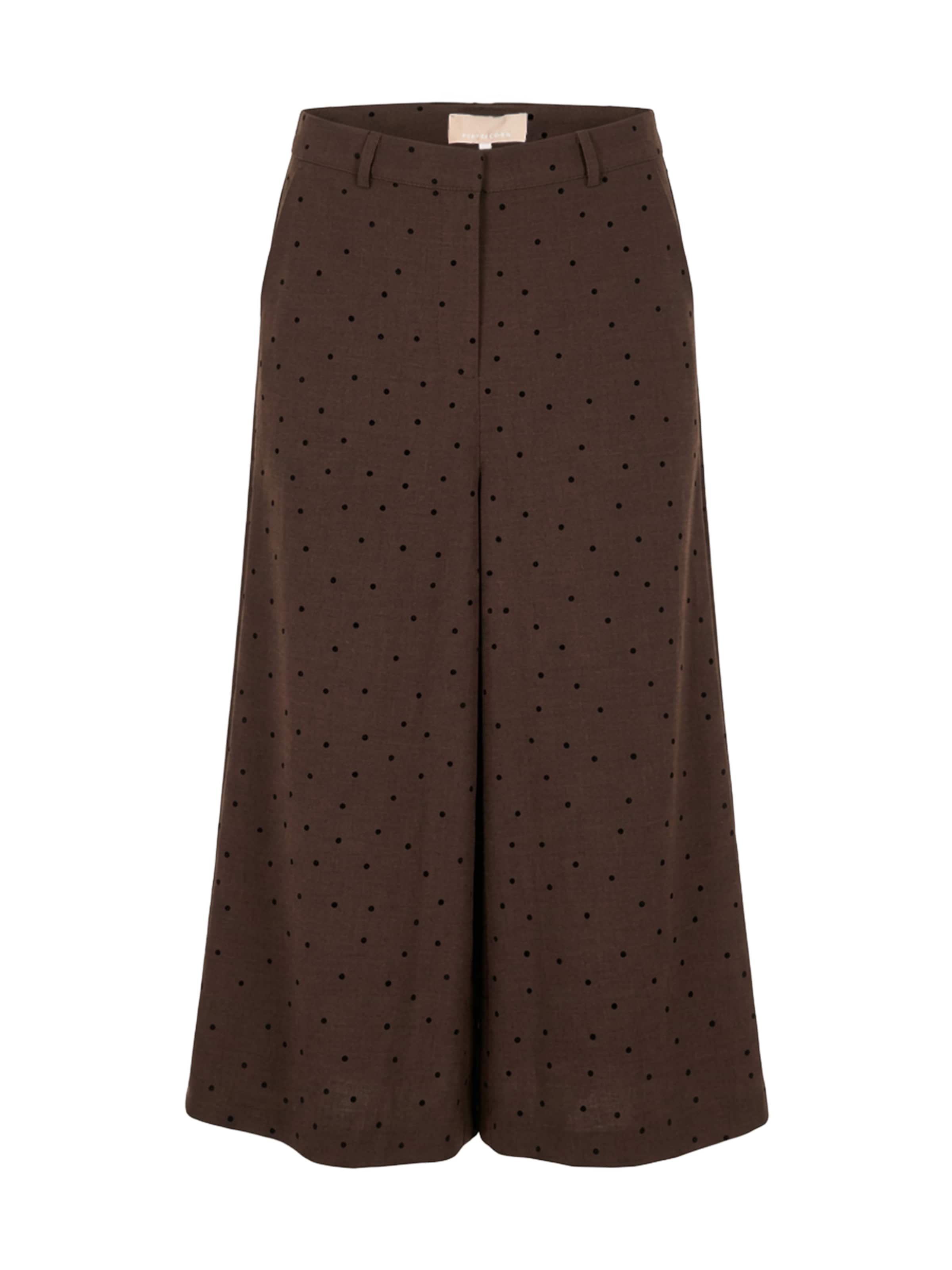 Wide leg Pantaloni 'Suzanna' di Peppercorn in marrone: frontale