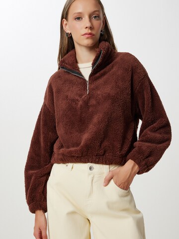 Happiness İstanbul Пуловер в кафяво: отпред