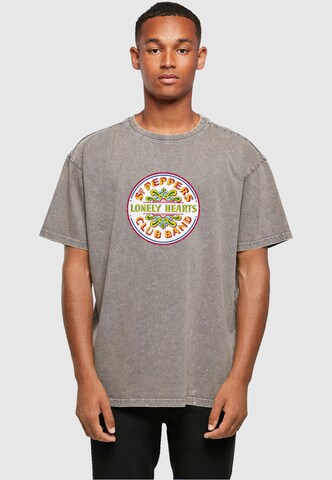 T-Shirt 'Beatles - St Peppers Lonely Hearts' Merchcode en gris : devant