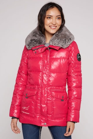 Soccx Winter Jacket in Red: front