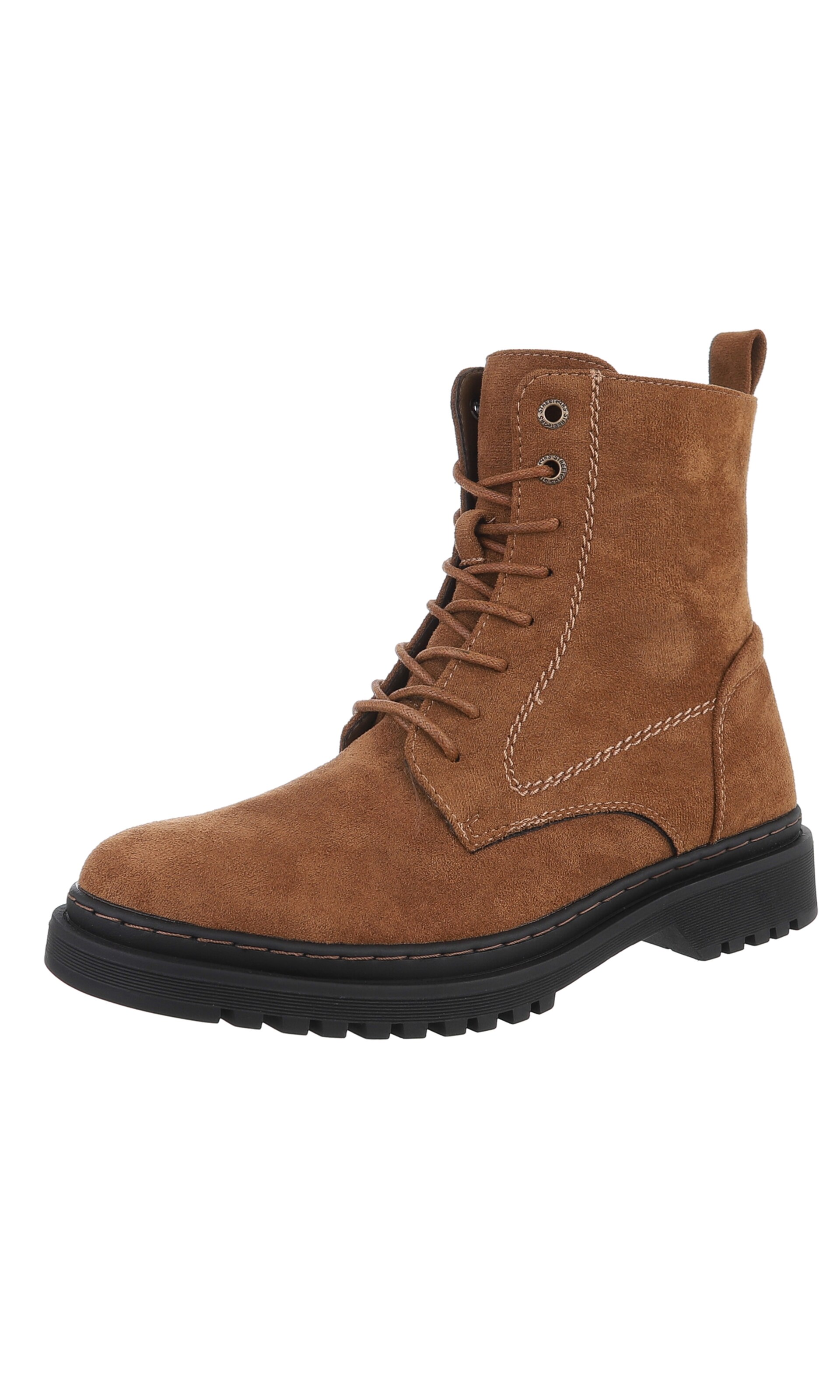 CoolWalk Lace-Up Boots in Beige: front