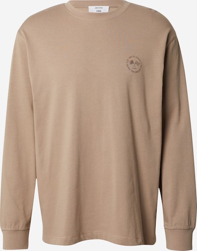 DAN FOX APPAREL Shirt 'Koray' in de kleur Lichtbruin / Antraciet, Productweergave