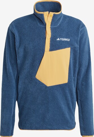 Pull-over de sport ADIDAS TERREX en bleu : devant