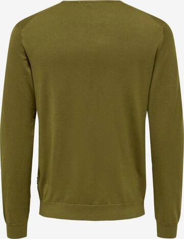 Pullover 'Wyler' di Only & Sons in verde