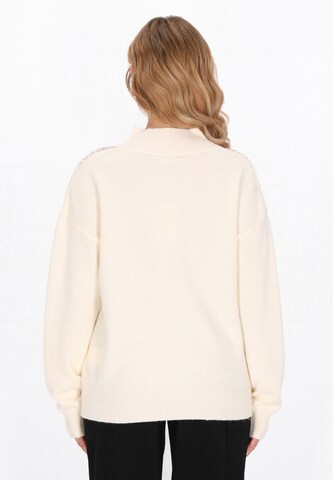 Pull-over faina en blanc
