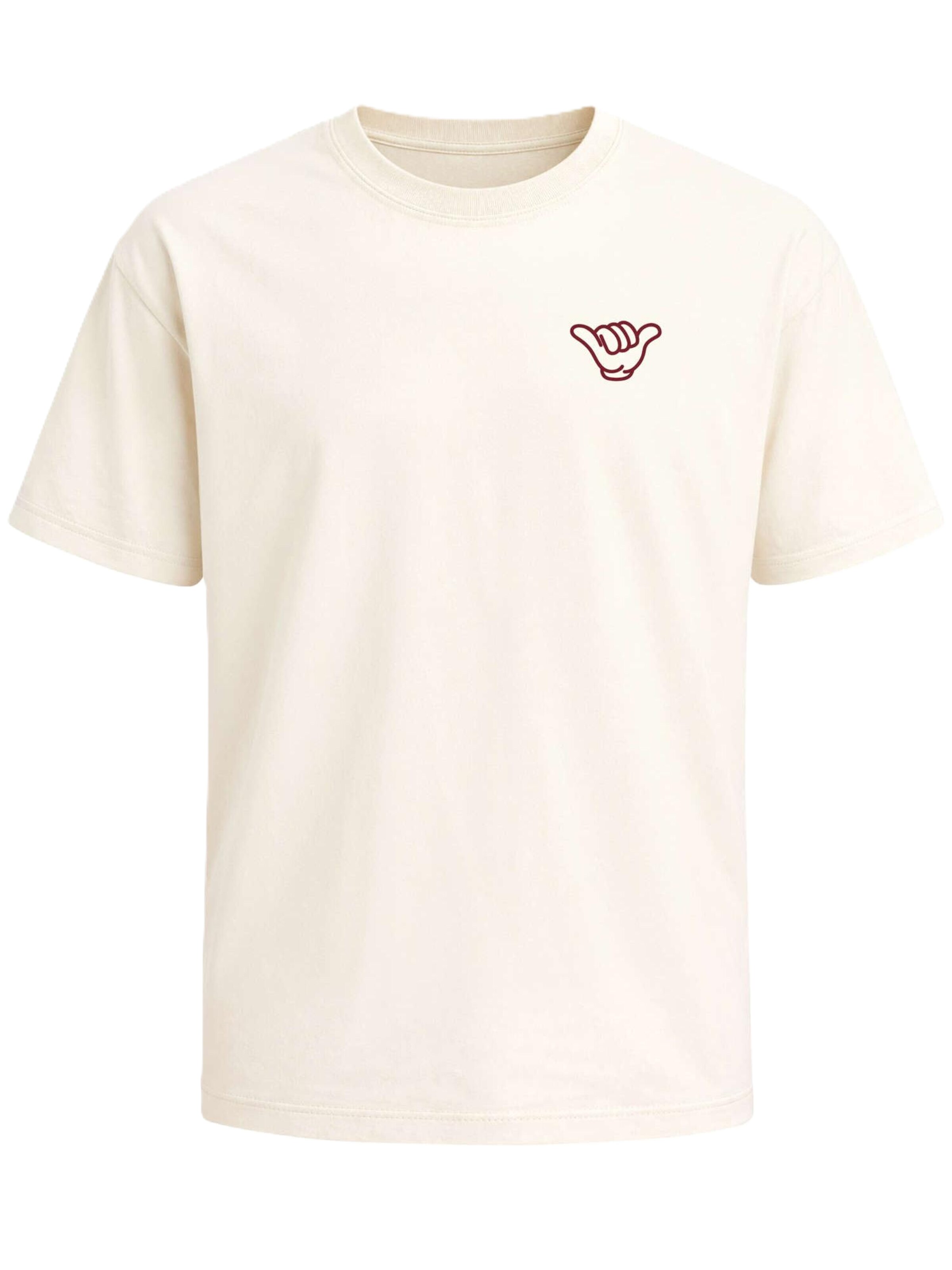 Neverless Shirt 'Surfing' in Beige: front