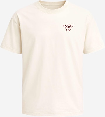 Neverless Shirt 'Surfing' in Beige: Vorderseite