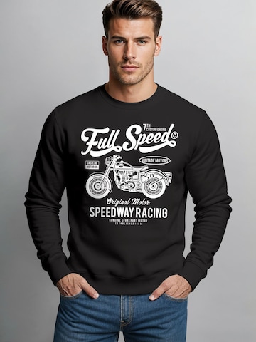 Neverless Sweatshirt 'Full Speed'‌‌‌‌ in Schwarz