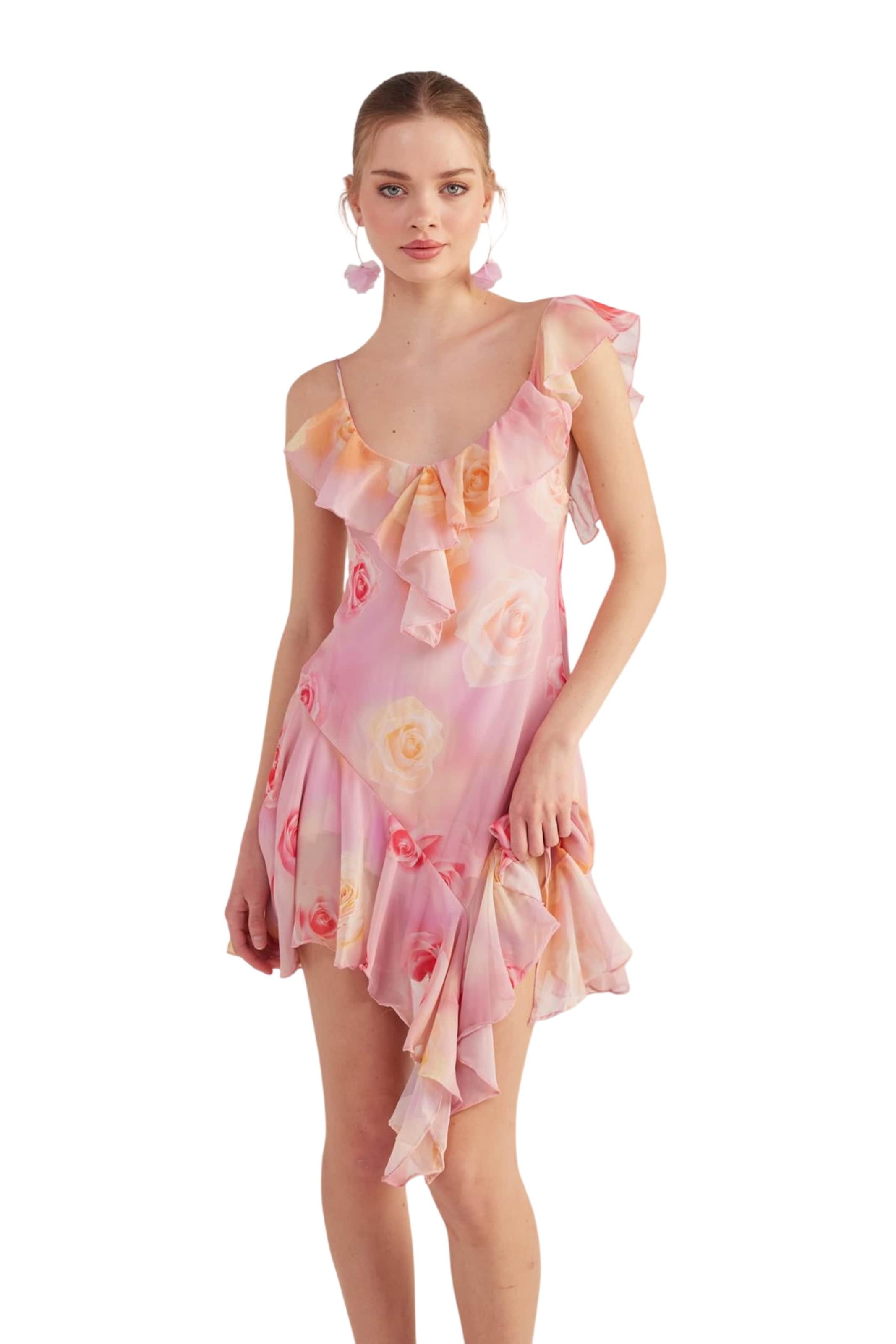 HOLLY LOLLY Jurk in Roze: voorkant