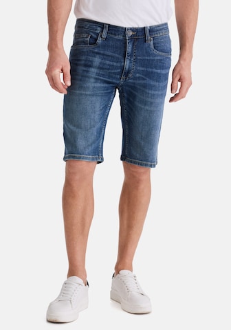 Stooker Men Slimfit Shorts in Blau: Vorderseite