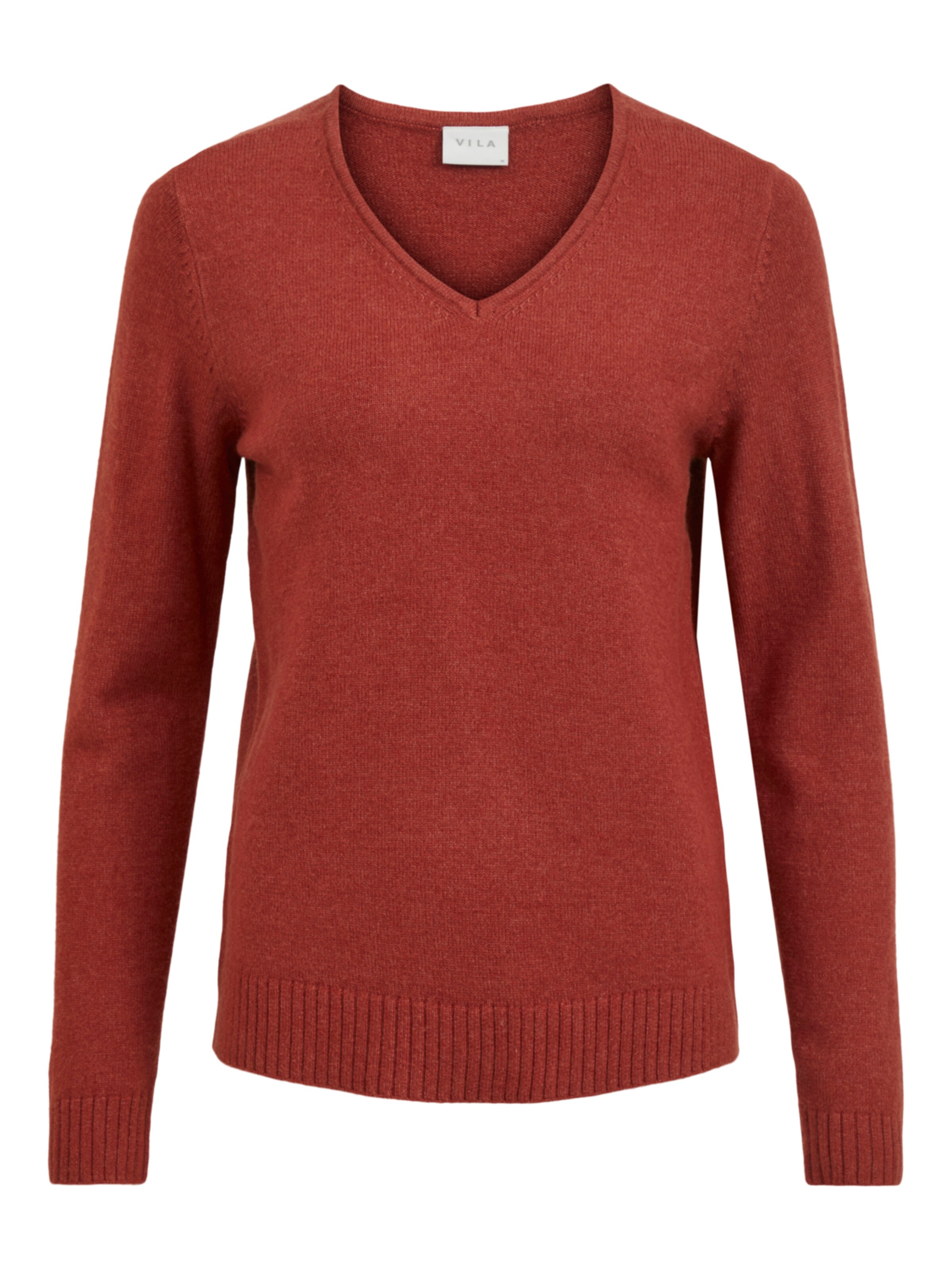 VILA Pullover 'VIRIL' i brun: forside