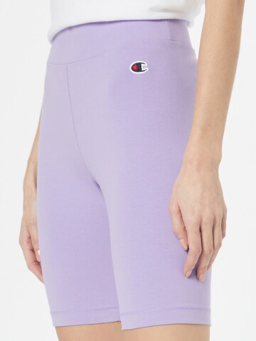 Champion Authentic Athletic Apparel Skinny Shorts in Lila