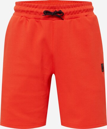 Superdry Regular Workout Pants in Orange: front