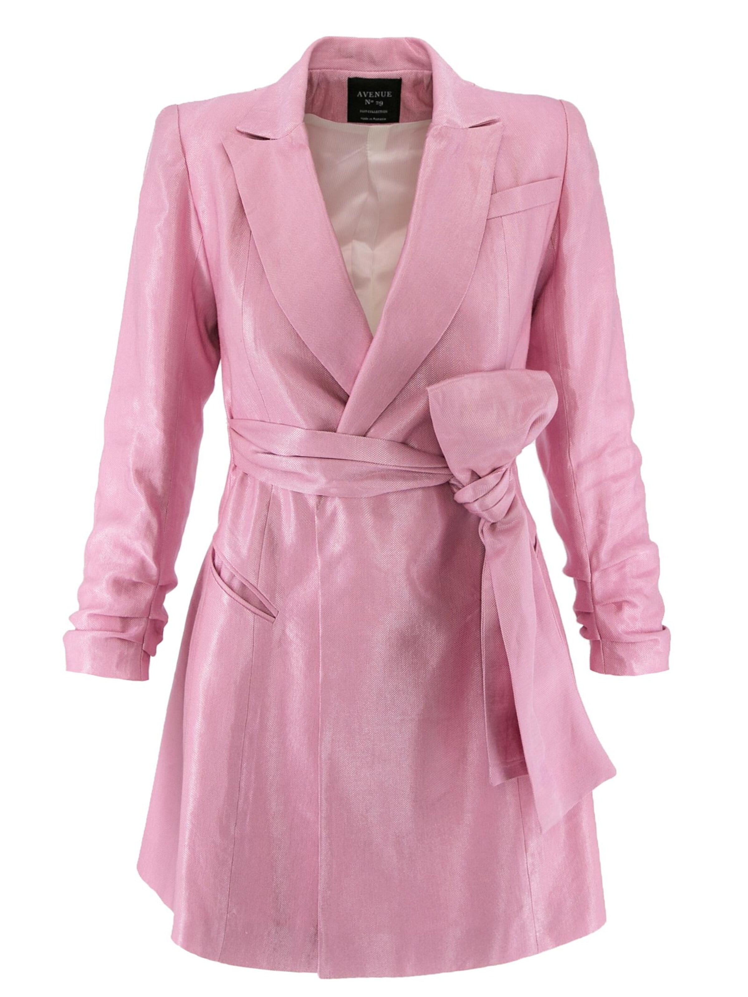 AVENUE N°29 Blazer 'Metallized Linen Blazer Dress With Bow - Pink & Purple'‌‌‌‌‌‌‌‌‌‌ in 32 in pink, Produktansicht