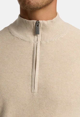 INDICODE JEANS Sweater ' Bull ' in Beige