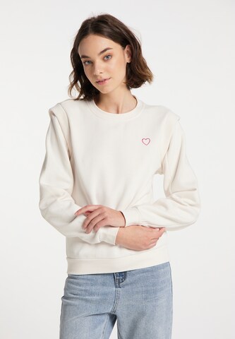 MYMO Sweatshirt in Beige: voorkant