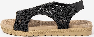 Brasileras - Sandalias 'Lua' en negro: frente