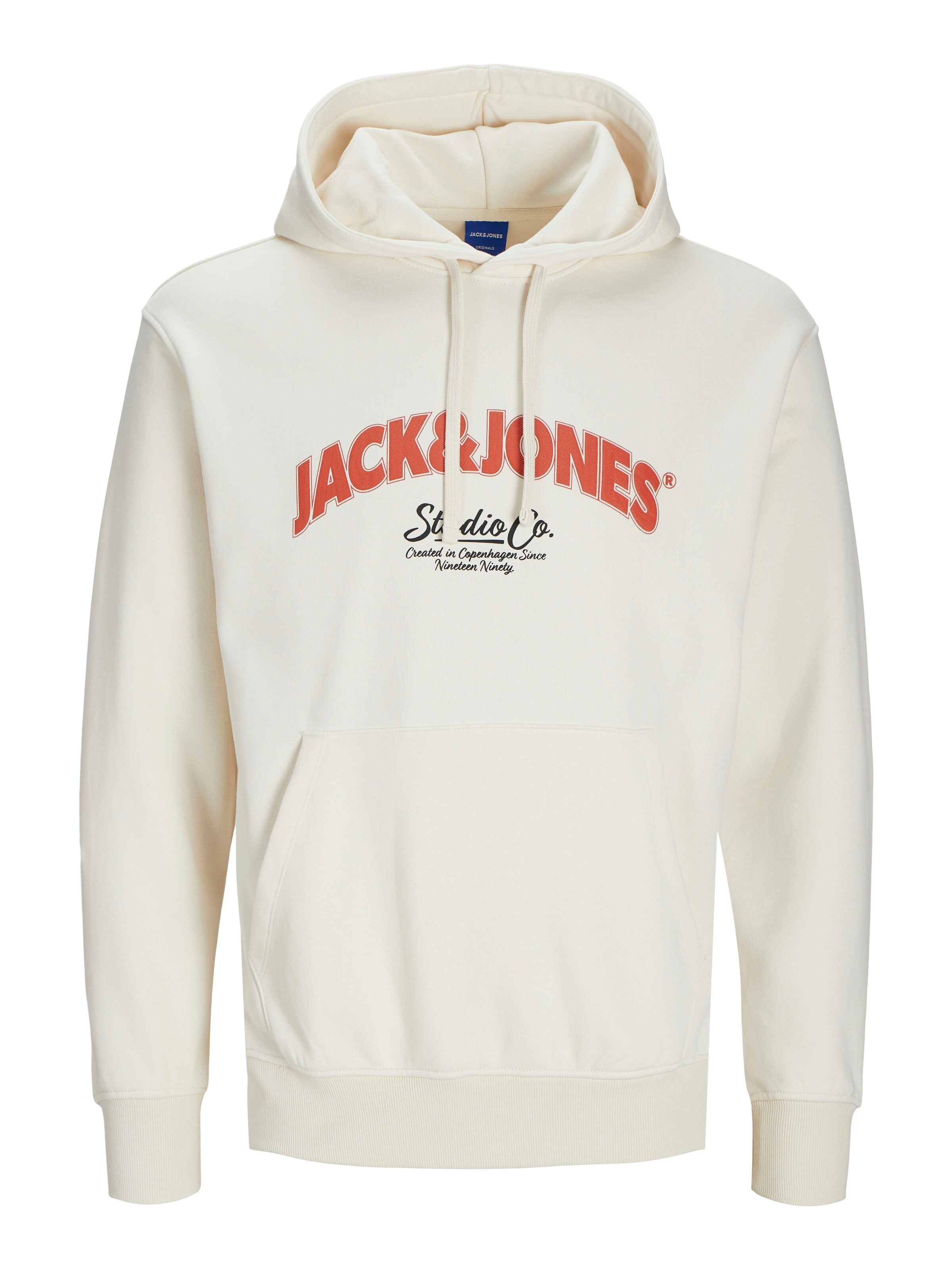 JACK & JONES Sweatshirt 'JORBRONX' i hvid: forside