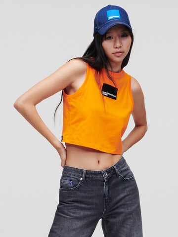 KARL LAGERFELD JEANS - Top em laranja