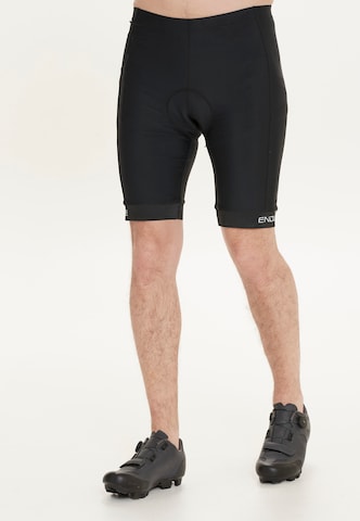 ENDURANCE גזרת סלים מכנסי ספורט 'Protector M' בשחור: מלפנים
