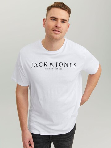 Tricou 'Blabooster' de la Jack & Jones Plus pe negru: față