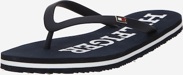 Tongs TOMMY HILFIGER en bleu : devant