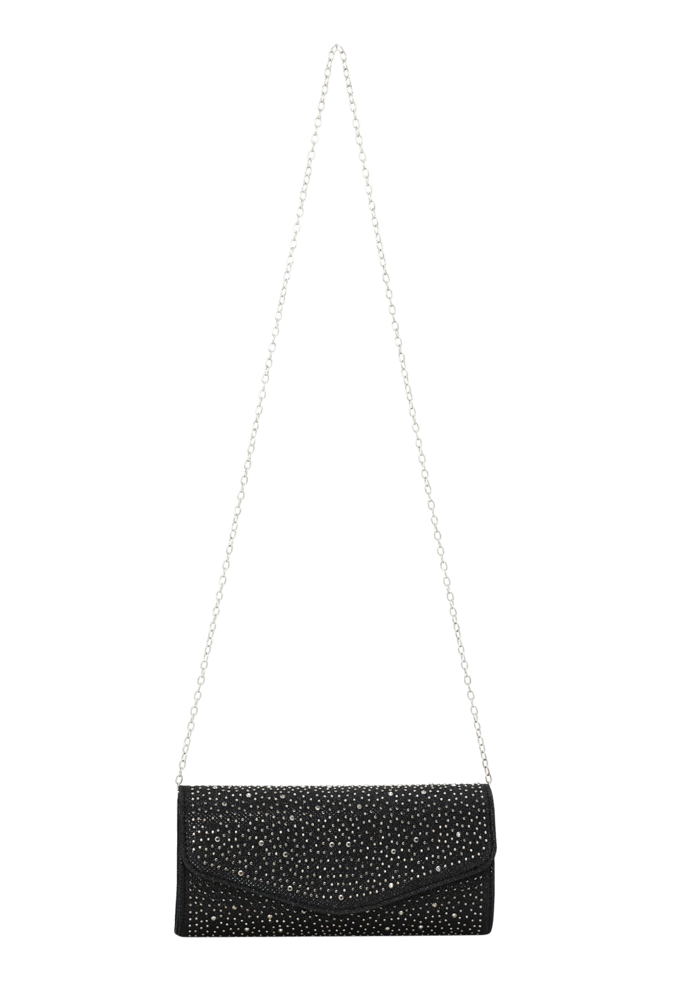faina Clutch in Zwart: voorkant