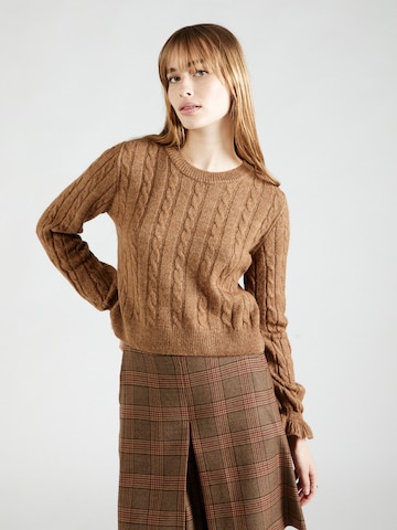 Pull-over 'TIA' ONLY en marron : devant