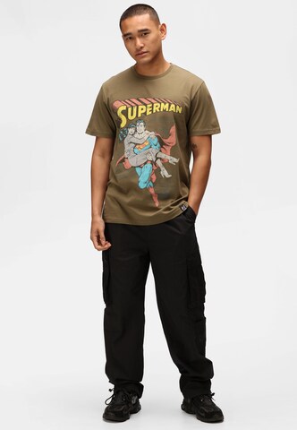 Recovered Shirt 'Superman Comic Graphic' in Brown