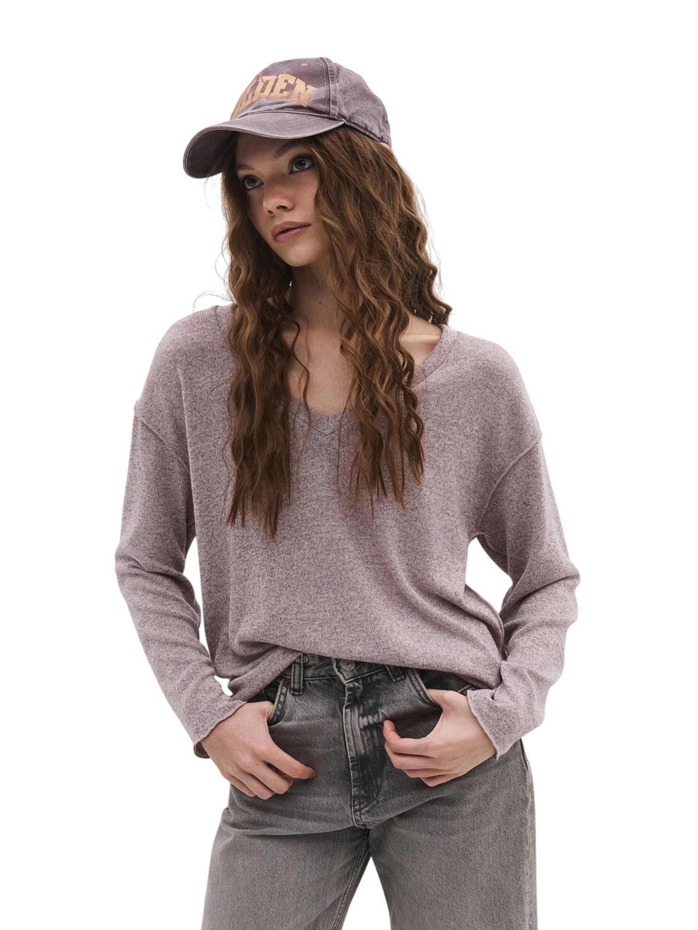 Pull-over oversize No Matter What en rose