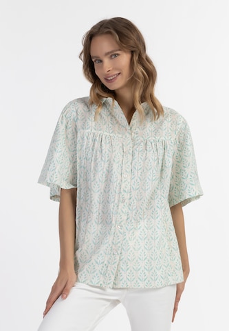 IZIA Blouse in Blauw: voorkant