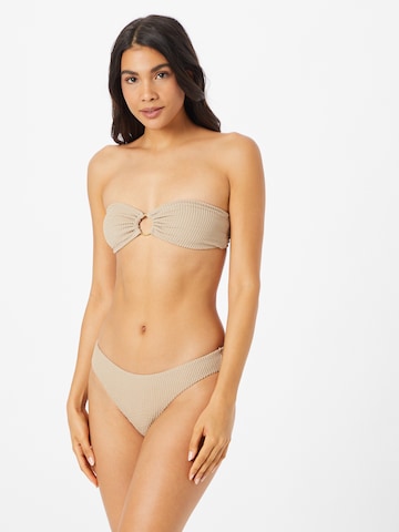 Misspap Bandeau Bikini in Grey: front