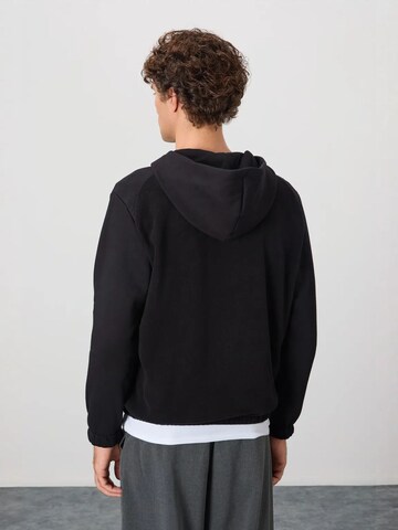 Tommy Life Fleece jas in Zwart