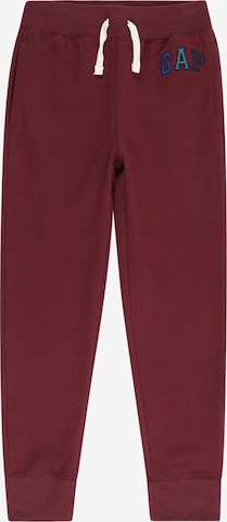 Effilé Pantalon GAP en rouge : devant